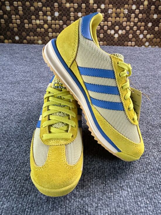 adidas Other - Adidas SL 72 RS Yellow Blue Retro Running Sneakers Y4.5 WM 5.5